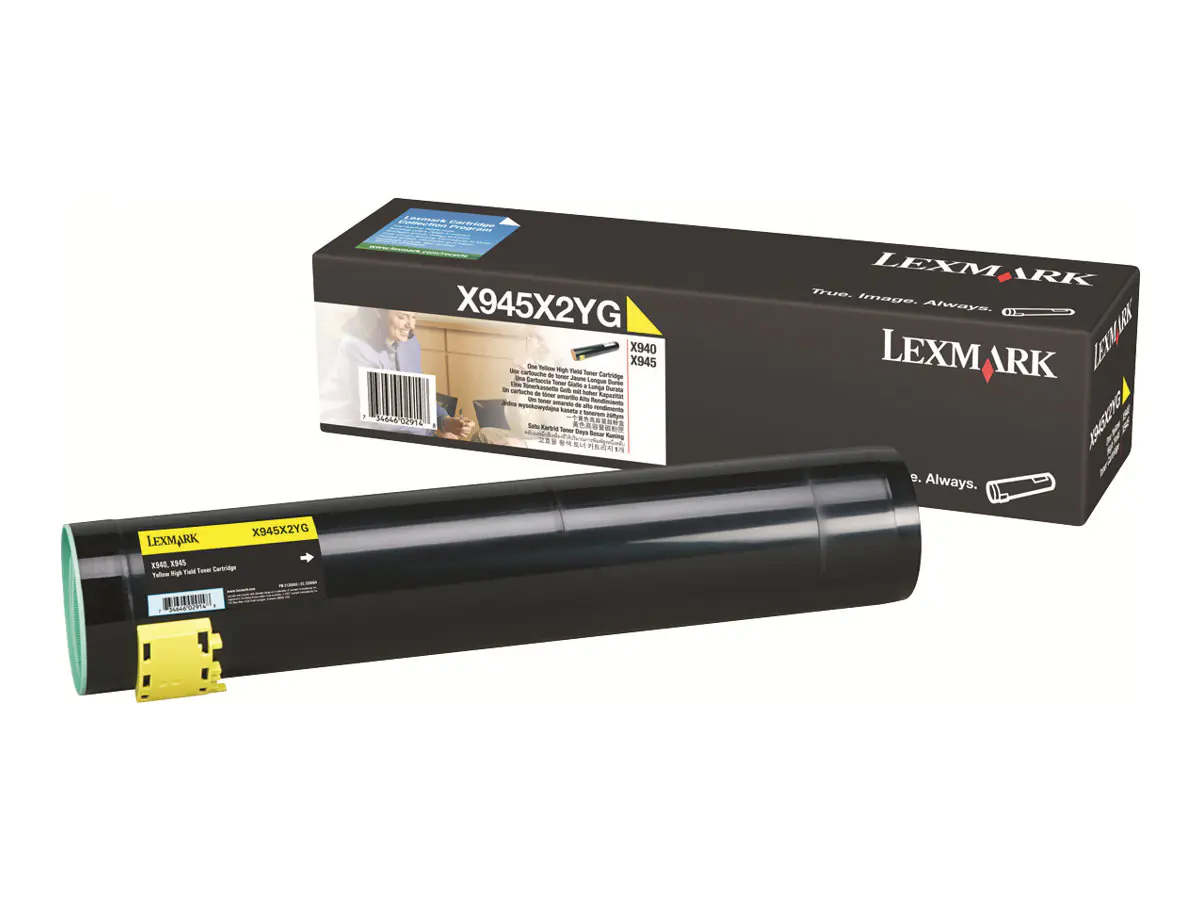 Lexmark - Hohe Ergiebigkeit - Gelb - Original - Tonerpatrone LCCP - für Lexmark X940e, X940e Page Plus Solution, X945e, X945e Page Plus Solution Lexmark - Hohe Ergiebigkeit - Gelb - Original - Tonerpatrone LCCP - für Lexmark X940e, X940e Page Plus Solution, X945e, X945e Page Plus Solution