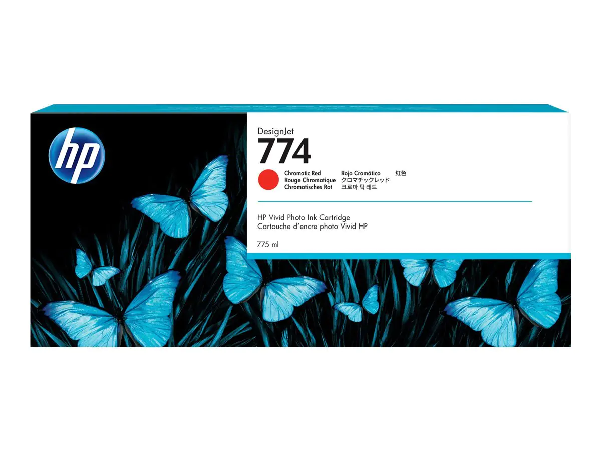 HP 774 - 775 ml - Chromatic Red - Original - DesignJet - Tintenpatrone - für DesignJet Z6610 Production, Z6810 Production HP 774 - 775 ml - Chromatic Red - Original - DesignJet - Tintenpatrone - für DesignJet Z6610 Production, Z6810 Production