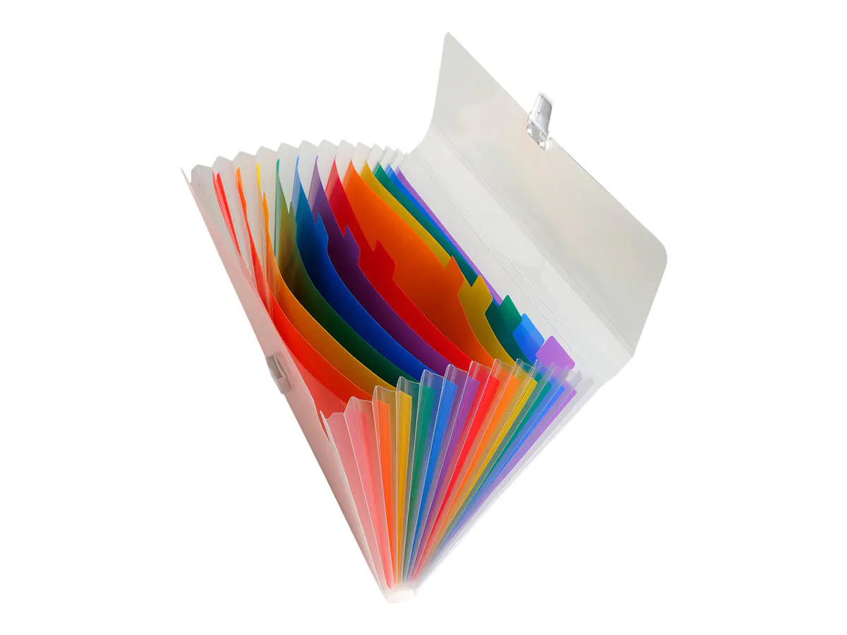 Exacompta Fächermappe CRYSTAL 55298E 13Fächer PP