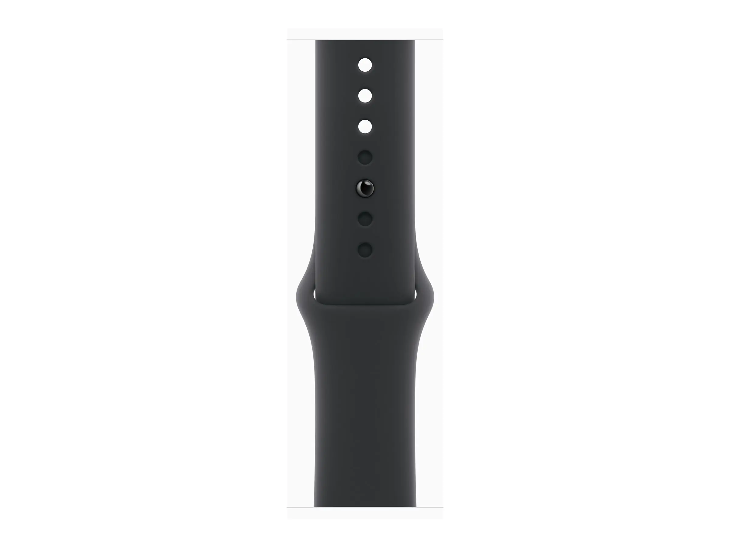 Apple Watch Series 10 (GPS) - 46 mm - Jet Black Aluminium - intelligente Uhr mit Sportband - Flouroelastomer - schwarz - Bandgröße: M/L - 64 GB - Wi-Fi 4, UWB, Bluetooth - 36.4 g
