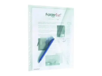 FolderSys Dokumenttasche - für A4 (210 x 297 mm) - halbdurchsichtig (Packung mit 10) 40106-04
