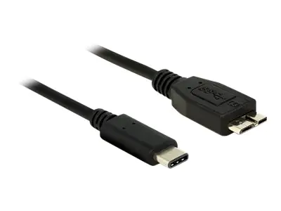 DeLOCK - USB-Kabel - Micro-USB Type B (M) bis USB-C (M) - USB 3.1 Gen 2 - 1 m - Schwarz