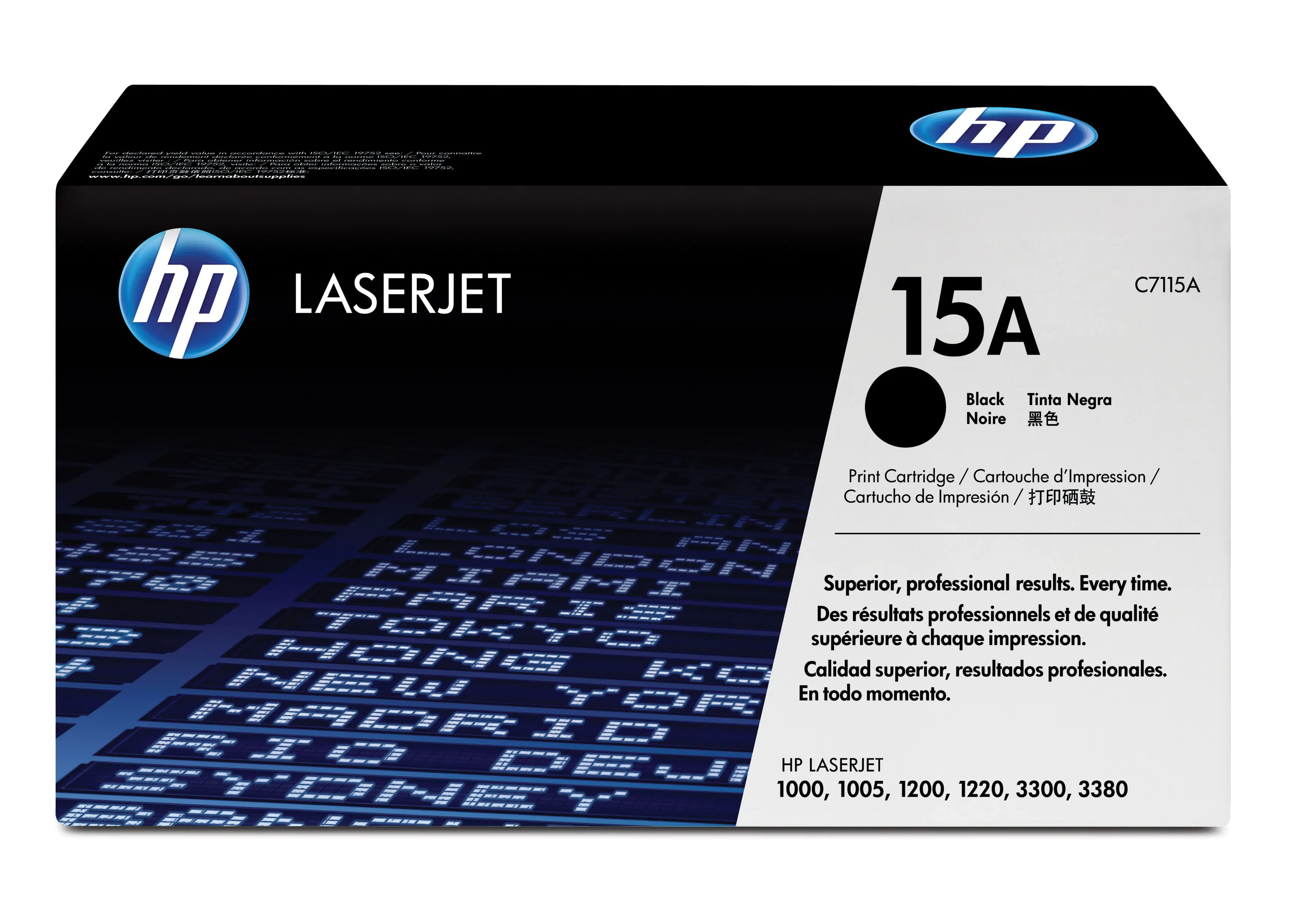HP 15A - Schwarz - original - LaserJet - Tonerpatrone (C7115A) - für LaserJet 1000, 1200, 1220, 3300, 3310, 3320, 3330, 3380