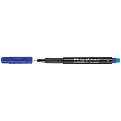 Faber-Castell CD/DVD Marker MULTIMARK 151351 F mit Radierer bl Faber-Castell CD/DVD Marker MULTIMARK 151351 F mit Radierer bl