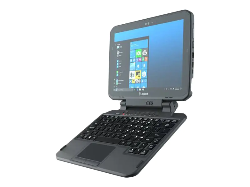 Zebra - Tastatur - mit Touchpad, ausziehbarer integrierter Griff - hinterleuchtet - Dock - Französisch - für Zebra ET80, ET85