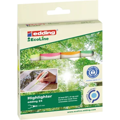 edding Textmarker Highlighter 24 EcoLine 4-24-4 sortiert 4 St./Pack. edding Textmarker Highlighter 24 EcoLine 4-24-4 sortiert 4 St./Pack.