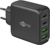 Goobay USB-C PD Multiport-Schnellladegerät 68 W schwarz 64817