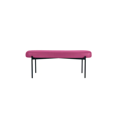 Paperflow Sitzbank GAIA 118 x 45,5 x 42 cm (B x H x T) Werkstoff des Bezuges: Kunstleder (79 % PVC, 21 % PES) Werkstoff der Sitzfläche: Spanplatte lila