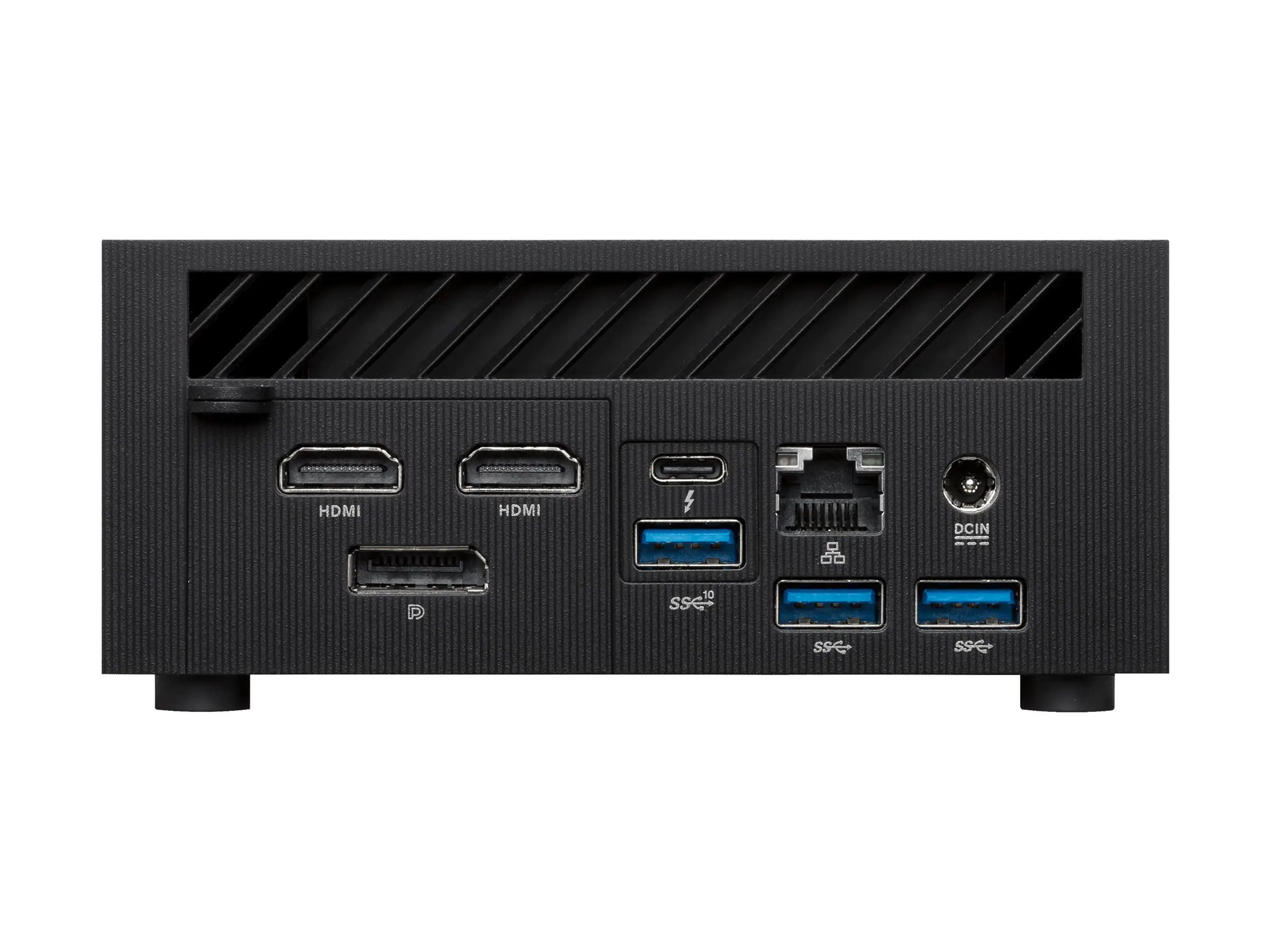 ASUS ExpertCenter PN64 BB7004MDE1 - Barebone - Mini-PC - 1 x Core i7 13700H / 3.7 GHz - RAM 0 GB - Intel Iris Xe Grafikkarte - 1GbE, 2.5GbE, Bluetooth 5.2, Wi-Fi 6E - WLAN: Bluetooth 5.2, 802.11a/b/g/n/ac/ax (Wi-Fi 6E) - Eco Black