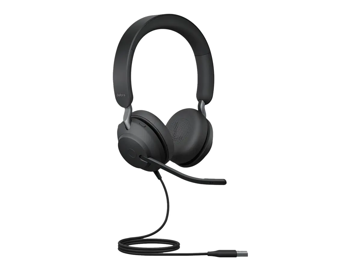 Jabra Evolve2 40 SE MS Stereo - Headset - On-Ear - kabelgebunden - USB-A - Geräuschisolierung - Zertifiziert für Microsoft Teams Jabra Evolve2 40 SE MS Stereo - Headset - On-Ear - kabelgebunden - USB-A - Geräuschisolierung - Zertifiziert für Microsoft Teams