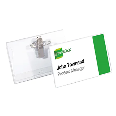 DURABLE Namenschild 810119 90x54mm Kunststoff tr 50 St./Pack. DURABLE Namenschild 810119 90x54mm Kunststoff tr 50 St./Pack.