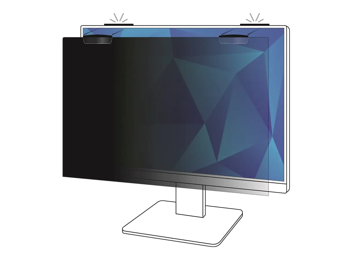 3M Blickschutzfilter für Bildschirme - entfernbar - magnetisch - 63.5 cm (25")