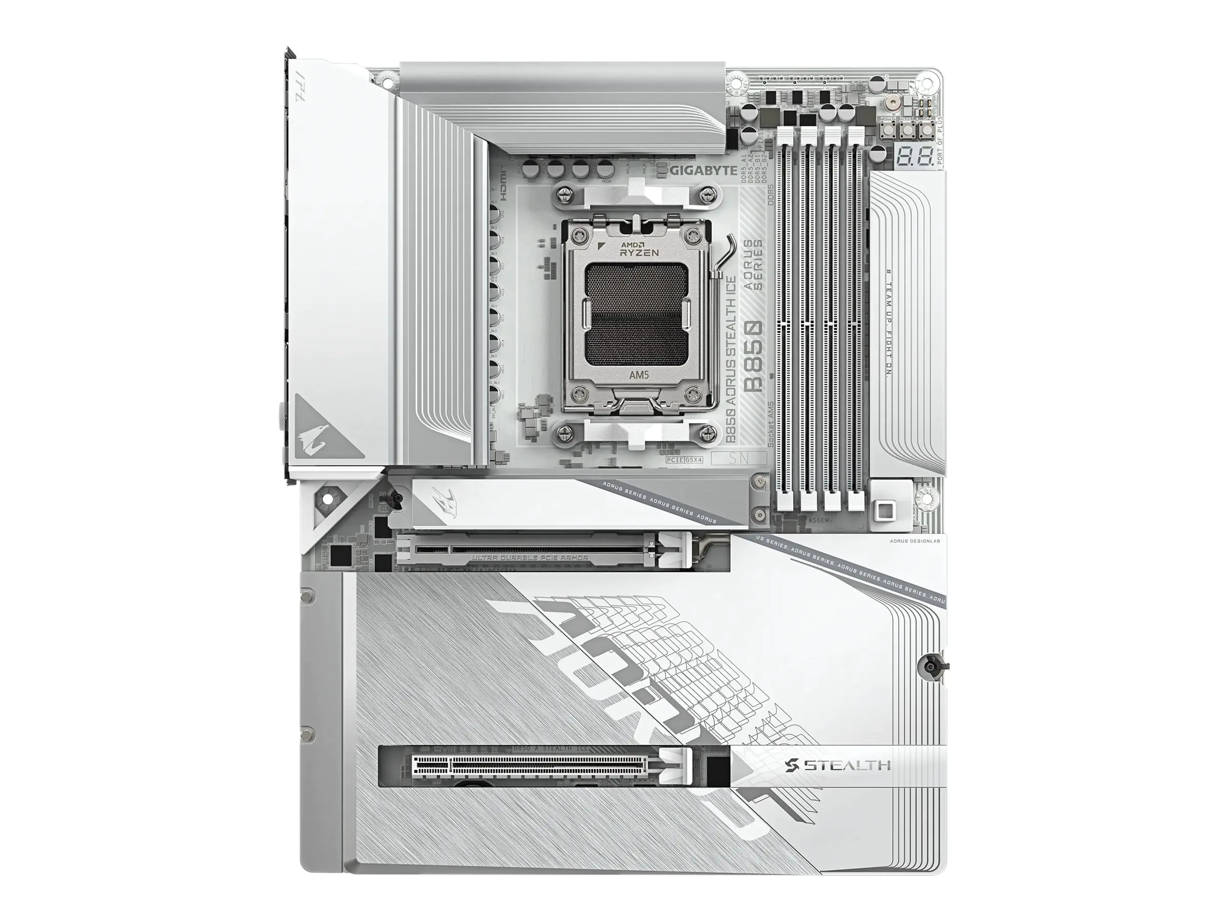 Gigabyte B850 AORUS STEALTH ICE B850 AM5 ATX DDR5 - Mainboard - AMD Sockel AM5 (Ryzen Zen4)