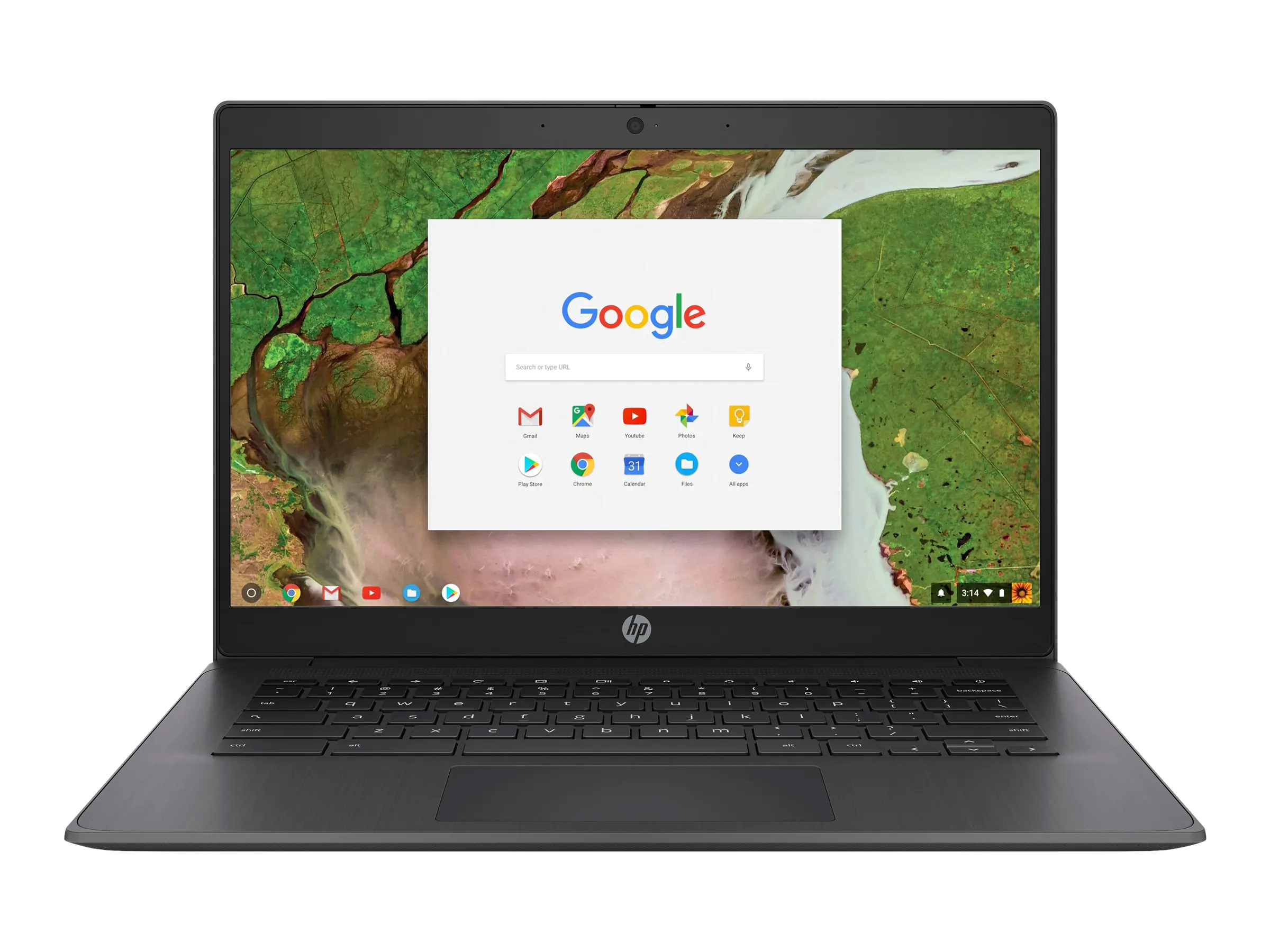 HP Chromebook 14 G6 - Celeron N4020 / 1.1 GHz - Chrome OS - UHD Graphics 600 - 4 GB RAM - 32 GB eMMC - 35.56 cm (14") IPS 1920 x 1080 (Full HD) - Wi-Fi 6 - Chalkboard Gray - kbd: Deutsch