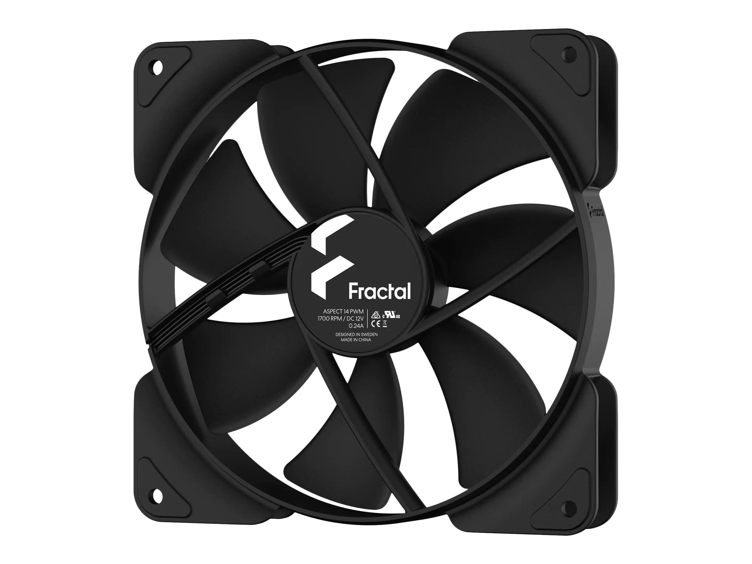 Fractal Design Aspect 14 PWM - Gehäuselüfter - 140 mm - Schwarz