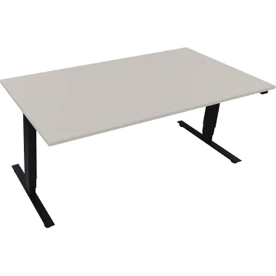 Sitz-/Stehtisch T-Kufe klappbar B1800xT900xH625-1285 an/Lichtgrau