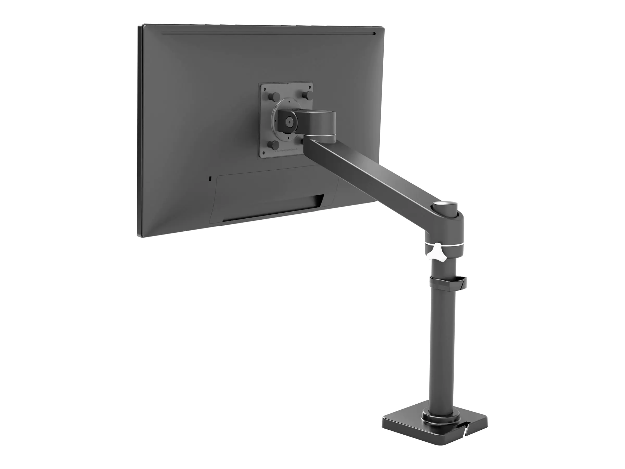 Ergotron NX - Befestigungskit (Gelenkarm, Arm-Einheit, Befestigungsmaterialien, Basis, Stange, Pivot) - für Monitor - mattschwarz - Bildschirmgröße: bis zu 86,4 cm (bis zu 34 Zoll) - Tischmontage