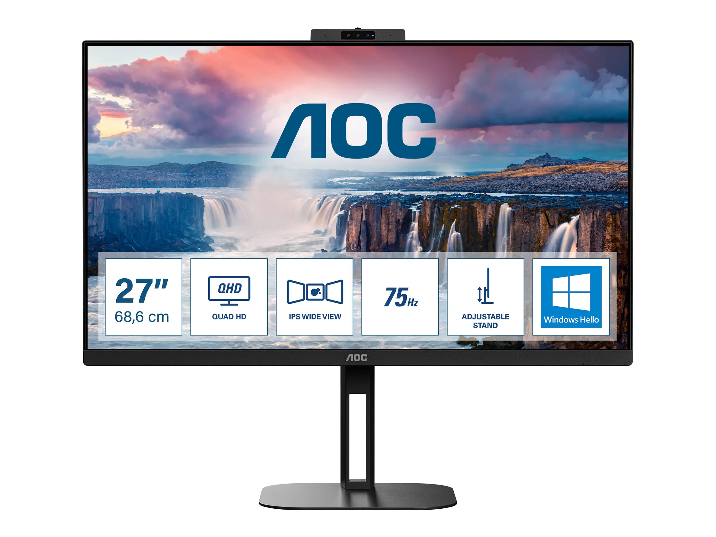 AOC Value-line Q27V5CW/BK - V5 series - LED-Monitor - 68.6 cm (27")