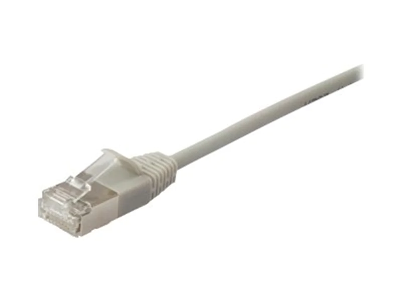 equip Slim - Patch-Kabel - RJ-45 (M) zu RJ-45 (M) - 3 m - S/FTP - CAT 6a - geformt, ohne Haken - beige