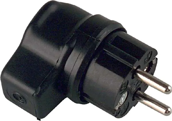 Bachmann - Netzanschluss - Stromversorgung (S) rechtwinklig - 250 V - 16 A - Schwarz