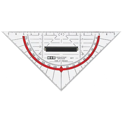 M+R Zeichendreieck 23180100 16cm Skala rot M+R Zeichendreieck 23180100 16cm Skala rot