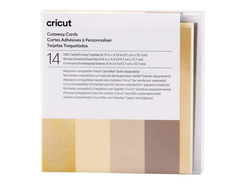 Cricut Neutrals Sampler - Cutaway Kartenset