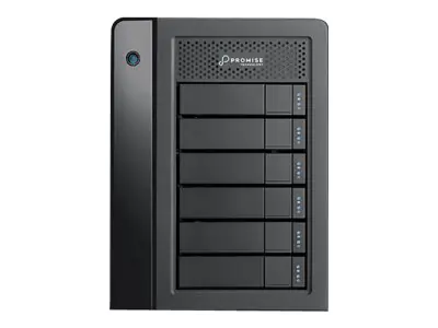 Promise Pegasus32 R6 - Festplatten-Array - 60 TB - 6 Schächte (SATA-600) - HDD 10 TB x 6 - Thunderbolt 3, USB 3.2 Gen 2 (extern)