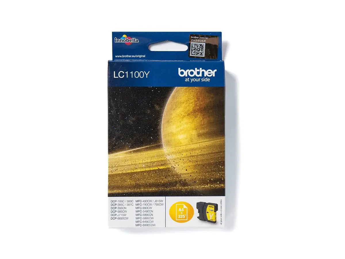Brother LC1100Y - Gelb - Original - Tintenpatrone - für Brother DCP-185, 385, 395, 585, J715, MFC-490, 5490, 5890, 5895, 6890, 790, 795, 990, J615
