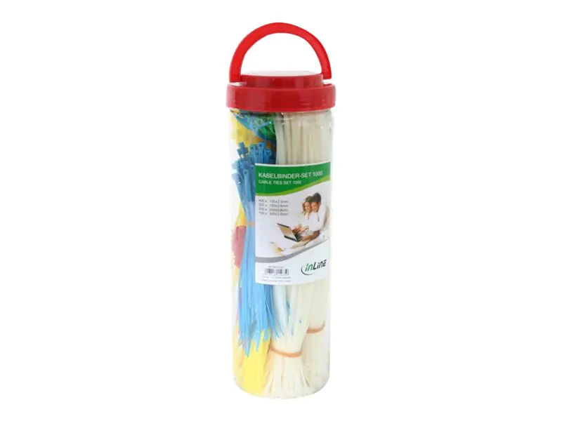 InLine - Kabelbinder-Kit - Blau, Gelb, Rot, grün InLine - Kabelbinder-Kit - Blau, Gelb, Rot, grün