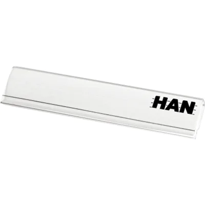 HAN Beschriftungsclip 6,2 x 1,4 cm (B x H) Hart-PVC transparent 10 St./Pack. HAN Beschriftungsclip 6,2 x 1,4 cm (B x H) Hart-PVC transparent 10 St./Pack.