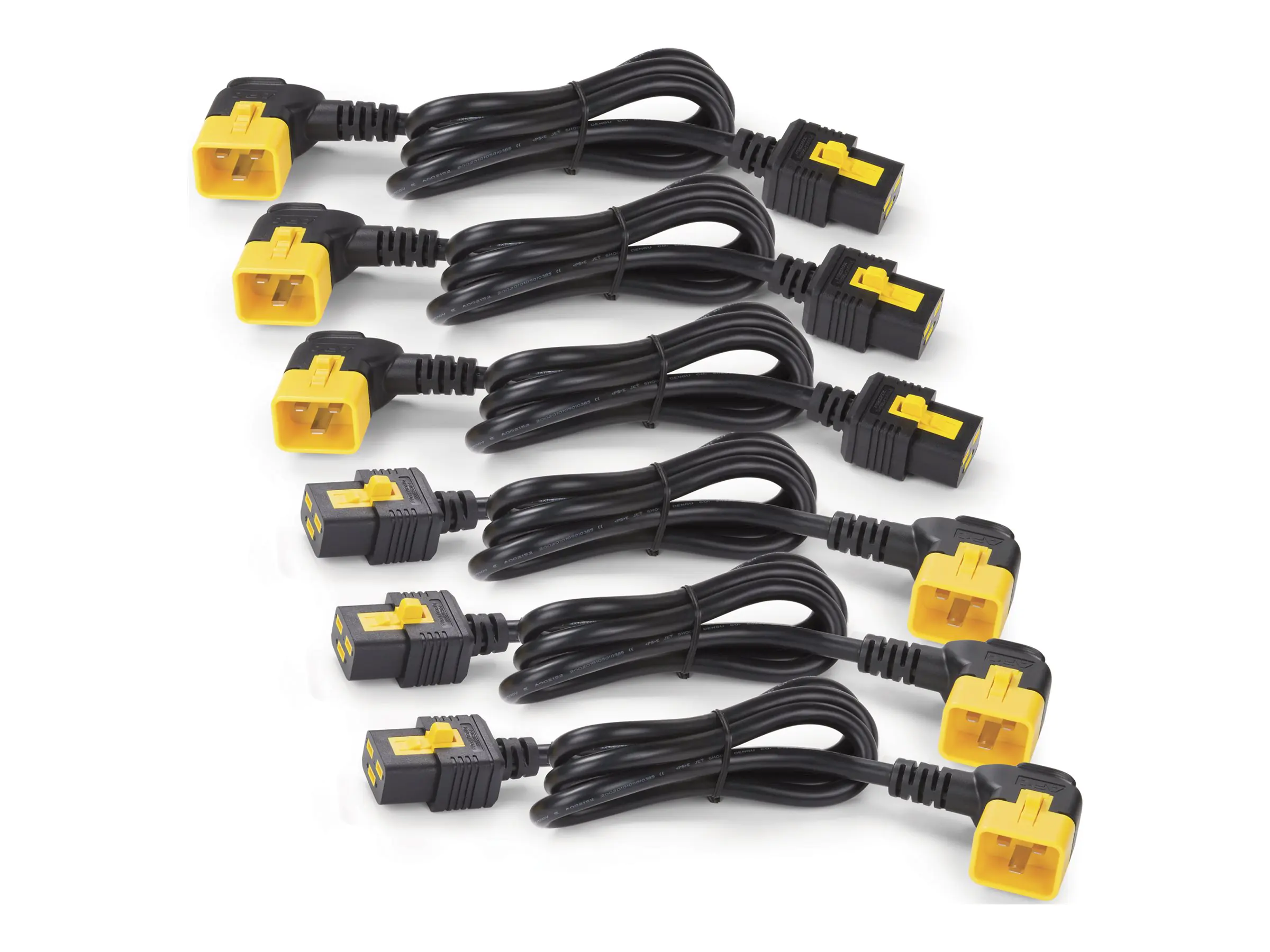 APC - Stromkabel - IEC 60320 C19 zu IEC 60320 C20 - 16 A - 1.22 m - 90°-Stecker, eingerastet - Schwarz - für P/N: SMT2200I-AR, SMT2200R2I-AR, SMT3000I-AR, SMT3000R2I-AR, SRT1500XLI, SRT2200XLI-KR
