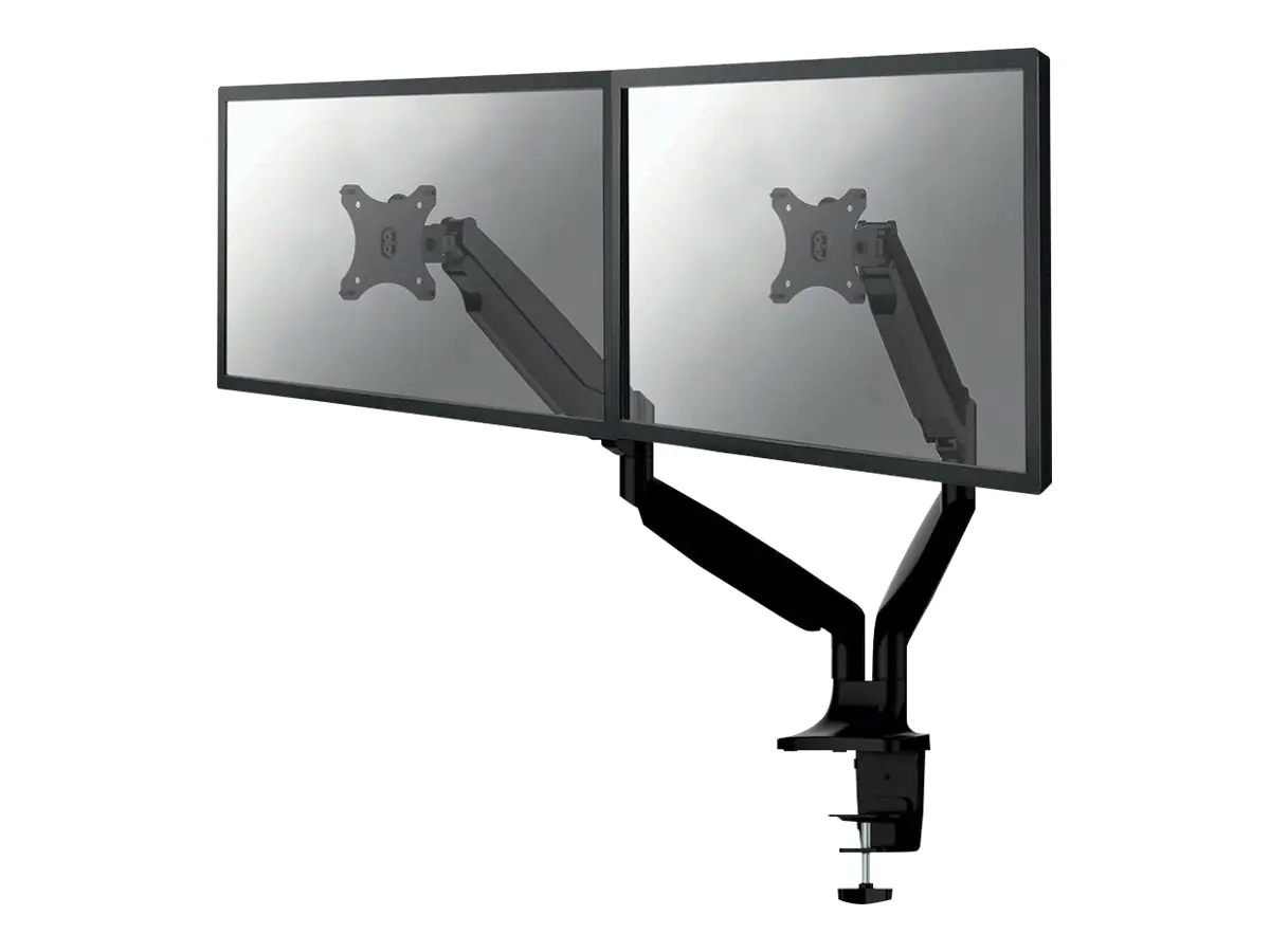 NewStar NeoMounts NM-D750D - Befestigungskit für 2 LCD-Displays (full-motion) - Schwarz - Bildschirmgröße: 25.4-81.3 cm (10"-32") - Klemmmontage, Tülle, Tischmontage