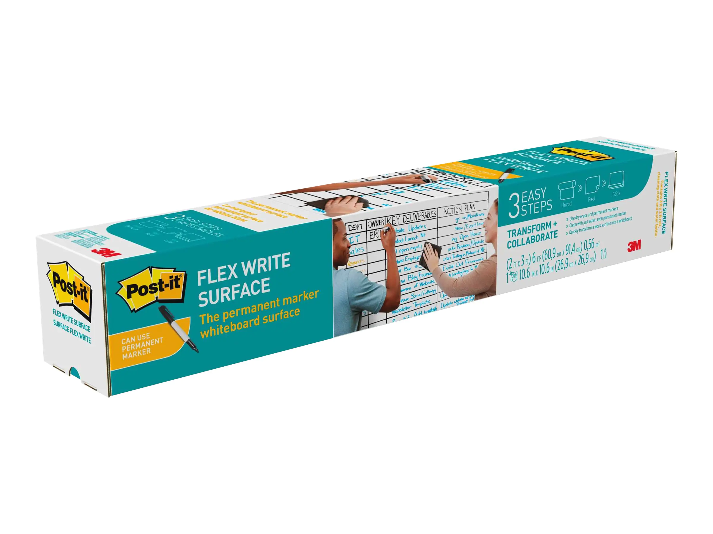 Post-it Whiteboardfolie Flex Write Surface FWS6X4 120x180cm