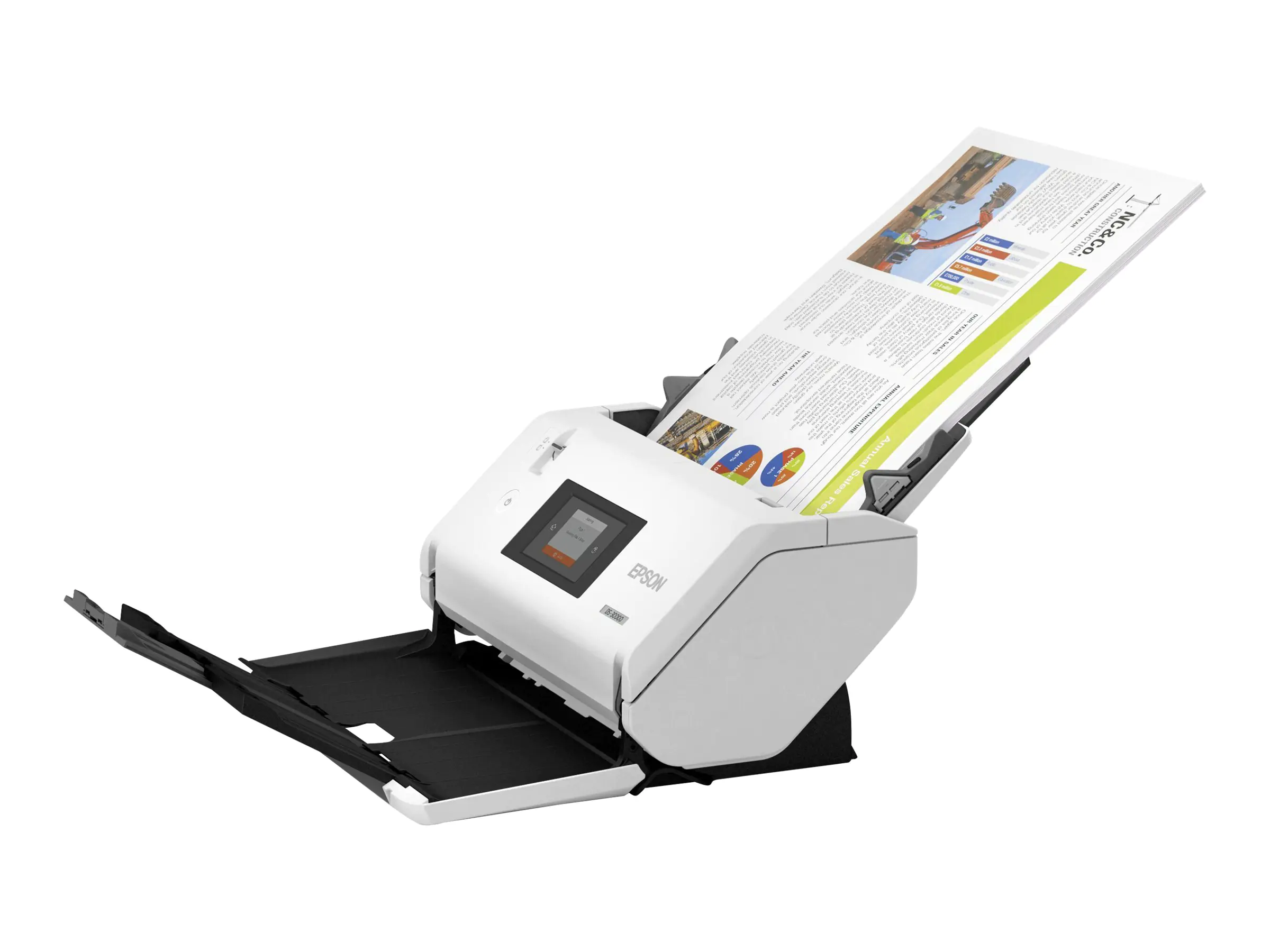 Epson WorkForce DS-32000 - Dokumentenscanner - Contact Image Sensor (CIS) - Duplex - A3 - 600 dpi x 600 dpi - bis zu 90 Seiten/Min. (einfarbig) / bis zu 90 Seiten/Min. (Farbe) - automatischer Dokumenteneinzug (120 Blätter) - bis zu 40000 Scanvorgänge/Tag