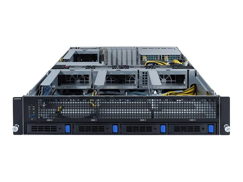 Gigabyte G242-P32 - Server - Rack-Montage - 2U - 1-Weg - keine CPU - RAM 0 GB - SATA/PCI Express - Hot-Swap 6.4 cm, 8.9 cm (2.5", 3.5") 6NG242P32MR-00