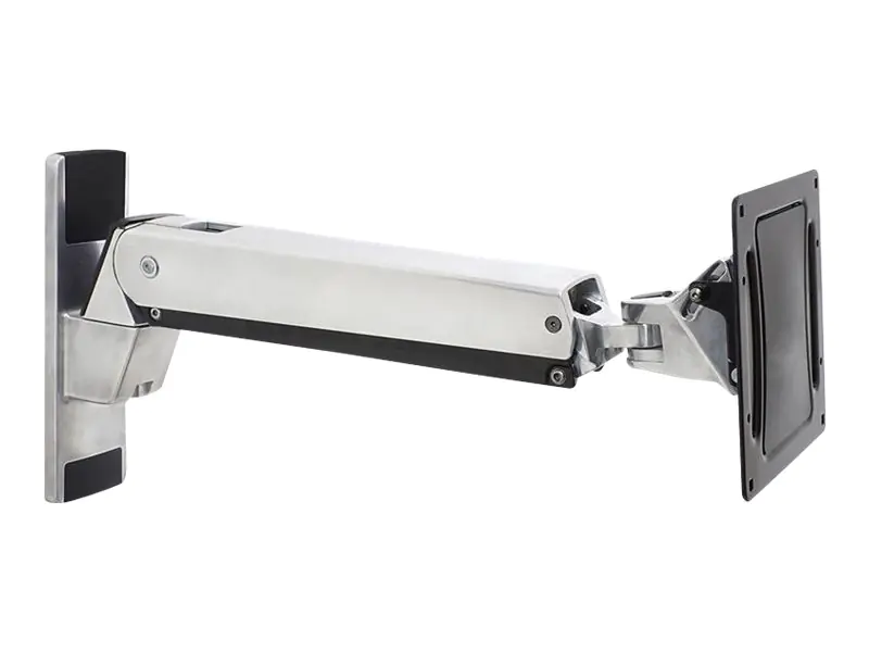 Ergotron Interactive Arm VHD - Befestigungskit (Gelenkarm, VESA-Adapter, Wandmontagehalterung) - Konstante Krafttechnologie - für LCD-Display - Aluminium - Black Trim, Polished Aluminum - Bildschirmgröße: 101.6-160 cm (40"-63")