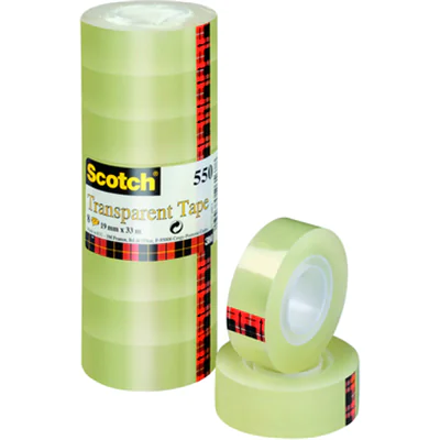 Scotch Klebefilm 550 5501933 19mmx33m transparent 8 St./Pack. Scotch Klebefilm 550 5501933 19mmx33m transparent 8 St./Pack.