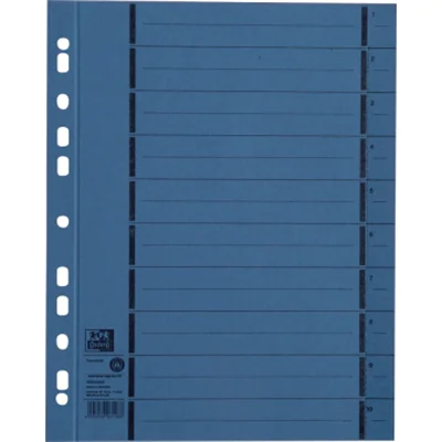 Oxford Trennblatt DIN A4 Manilakarton blau 100 St./Pack. Oxford Trennblatt DIN A4 Manilakarton blau 100 St./Pack.