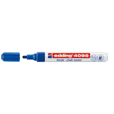 edding Kreidemarker 4095 4-4095003 2-3mm Rundspitze blau edding Kreidemarker 4095 4-4095003 2-3mm Rundspitze blau