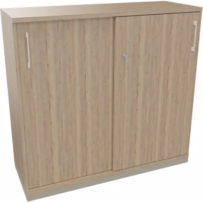 Schiebetürenschrank 3OH B1200xT442xH1133mm si/Eiche Nat Schiebetürenschrank 3OH B1200xT442xH1133mm si/Eiche Nat