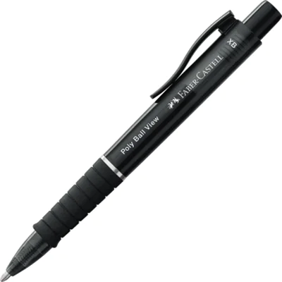 Faber-Castell Kugelschreiber Poly Ball VIEW 145755 black Faber-Castell Kugelschreiber Poly Ball VIEW 145755 black