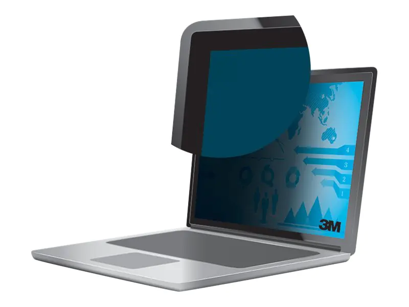 3M Blickschutzfilter für 13,3" Breitbild-Laptop mit randlosem Display - Blickschutzfilter für Notebook - 33,8 cm Breitbild (13,3 Zoll Breitbild) - Schwarz