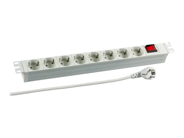 Heinrich Kopp Koop PROFIversal - Steckdosenleiste (Rack - einbaufähig) - Wechselstrom 250 V - Eingabe, Eingang power CEE 7/7 - Ausgangsanschlüsse: 8 (power CEE 7/3) 691686K