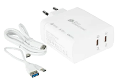 Good Connections GC USB-Schnellladegerät 140W GaN-Technologie, 2x USB-C, PD 3.1, QC 5.0, PPS wei