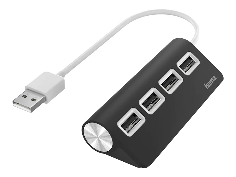 Hama Hub - 4 x USB 2.0 - Desktop 00200119