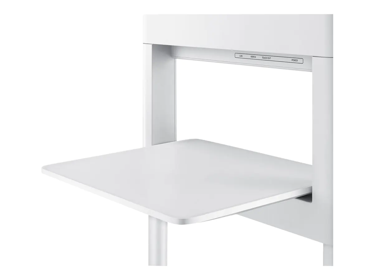 Samsung Flip Stand STN-WM55H - Aufstellung für interaktives Flachfeld- / LCD-Display - weiß - Bildschirmgröße: 139.7 cm (55") - Bodenaufstellung - für Flip WM55H