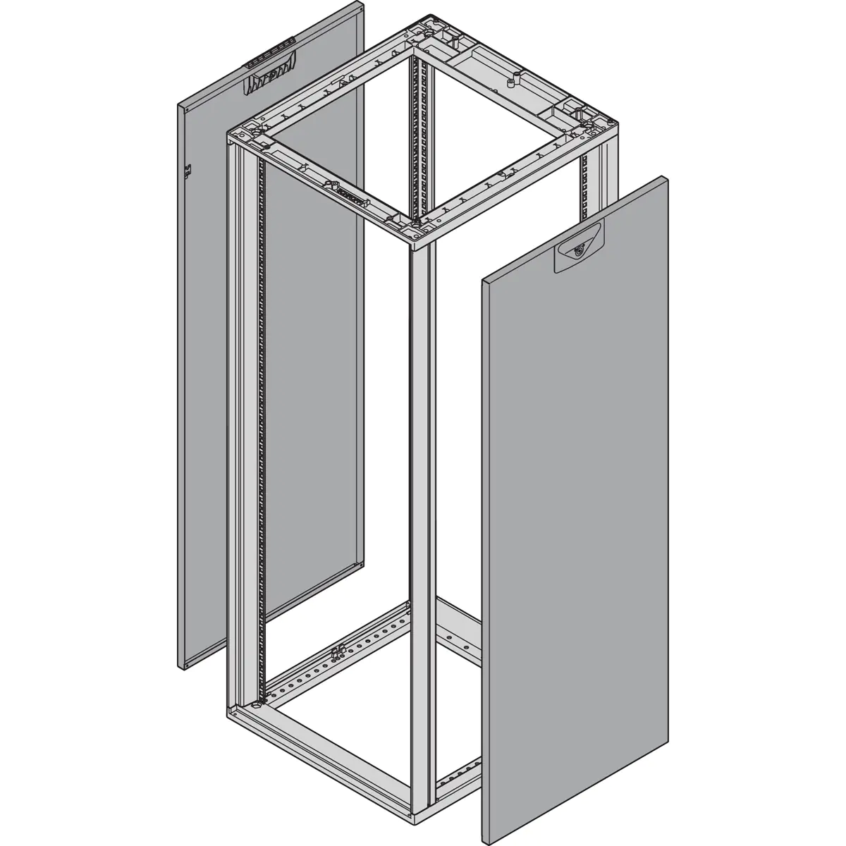 SCHROFF SEIT.WD. 900T HD 7035 2X 26230-069 - Rack -Zubehör