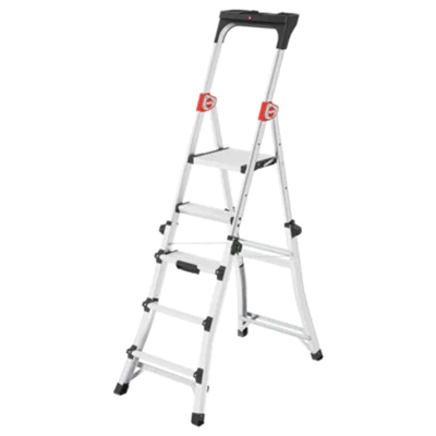 Hailo Stehleiter TL100 TopLine 3,09m Aluminium, eloxiert silber 5 Stufen