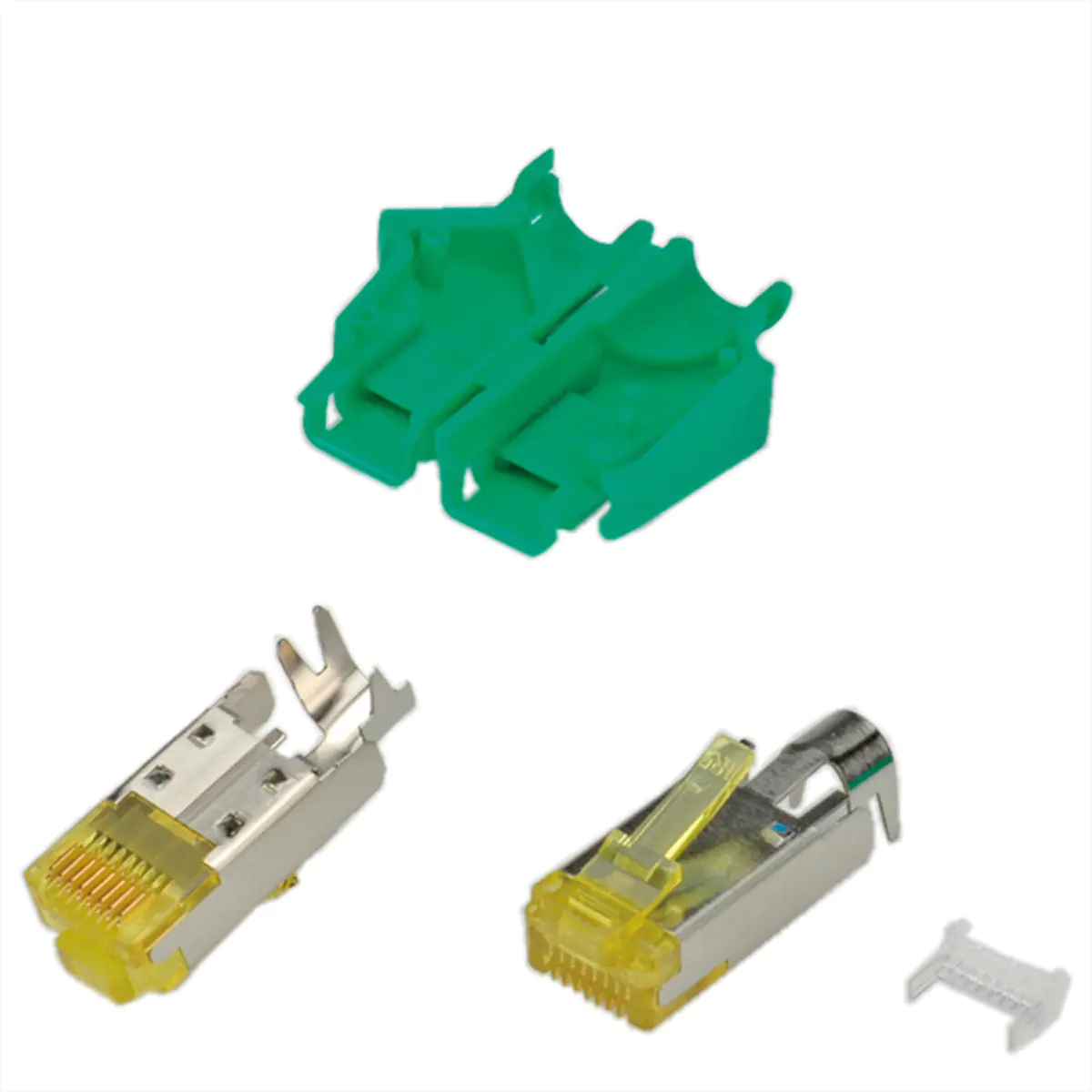 Hirose RJ45-Hirose Stecker STP TM31 grün 50 Stueck 3 Elemente Cat.6A
