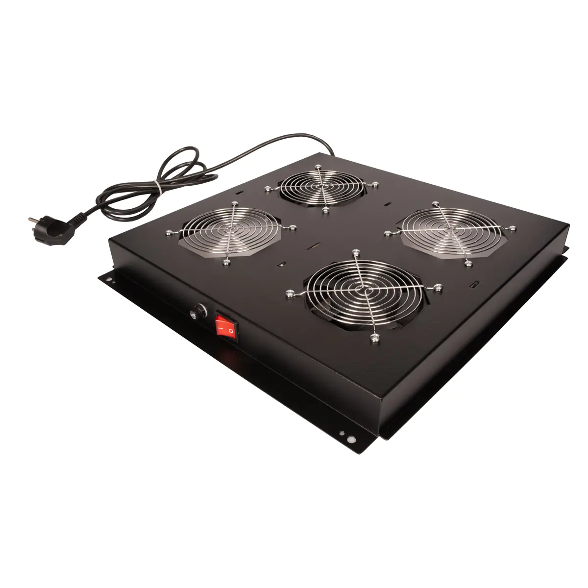 Roline - Rack - Lüfter Kit - with 2 fans - Dach - Jet Black, RAL 9005 - 48.3 cm (19") - für P/N: 26.21.0220, 26.21.0222, 26.21.0229, 26.21.0232, 26.21.0235, 26.21.0238, 26.21.0239